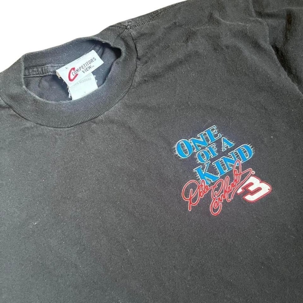 Vintage Dale Earnhardt One of a Kind NASCAR T-Shirt Competitors View Black Large
